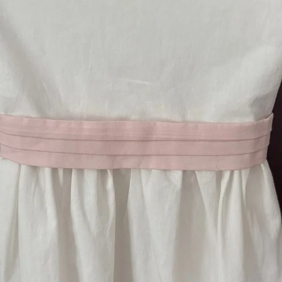 EDGEHILL COLLECTION Cream Dress with Pink Sash Flower Girl Easter Size 6X NWT - Picture 5 of 10